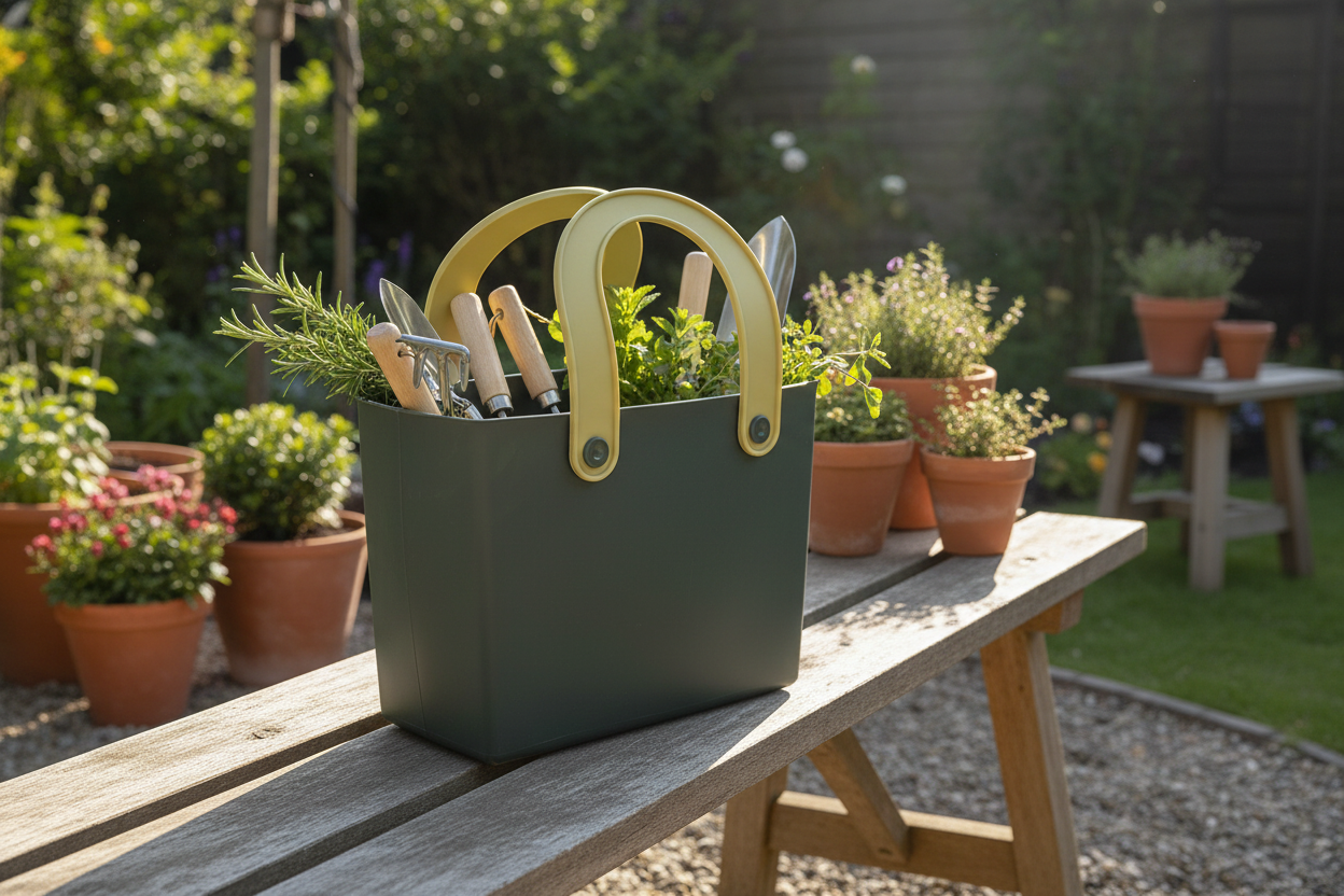 Garden Carry Bag in sunlit garden setting