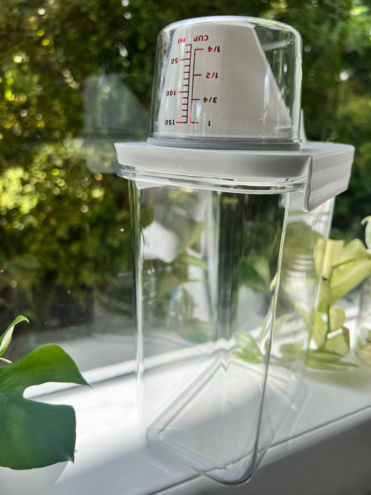 Laundry Detergent Dispenser with Measurements